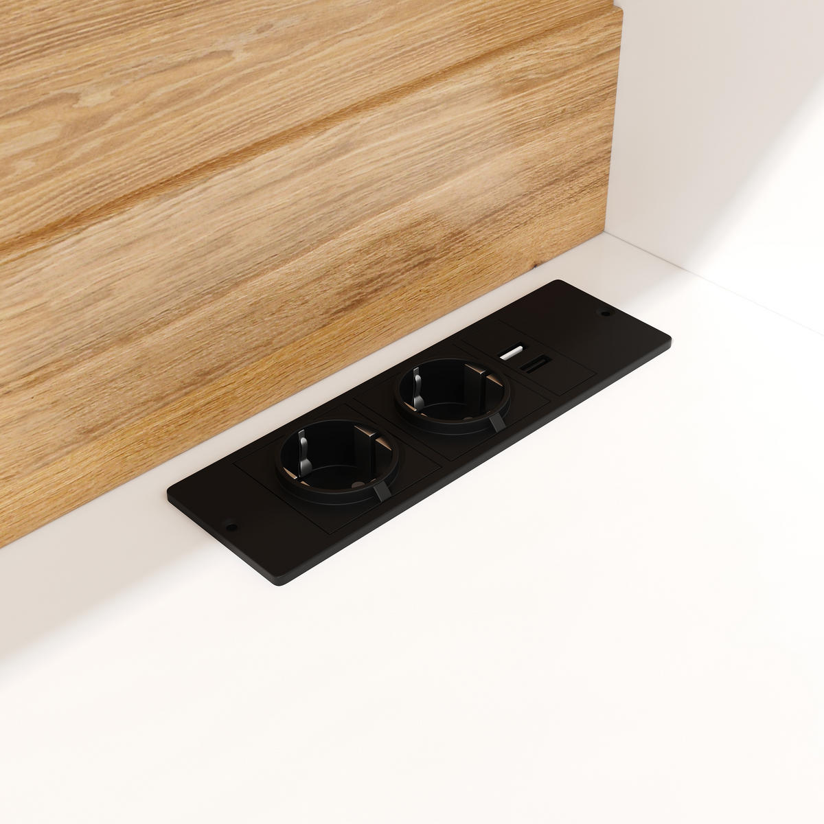 GESCHIRRSCHRANK aus MDF 120x40x170cm in Weiß mit LED & Steckdose - Weiß, Holzwerkstoff (120/170/40cm) - Modfu