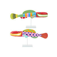 DEKOOBJEKT FISCH UMI - Multicolor, Holz (11/43/90cm) - J-Line