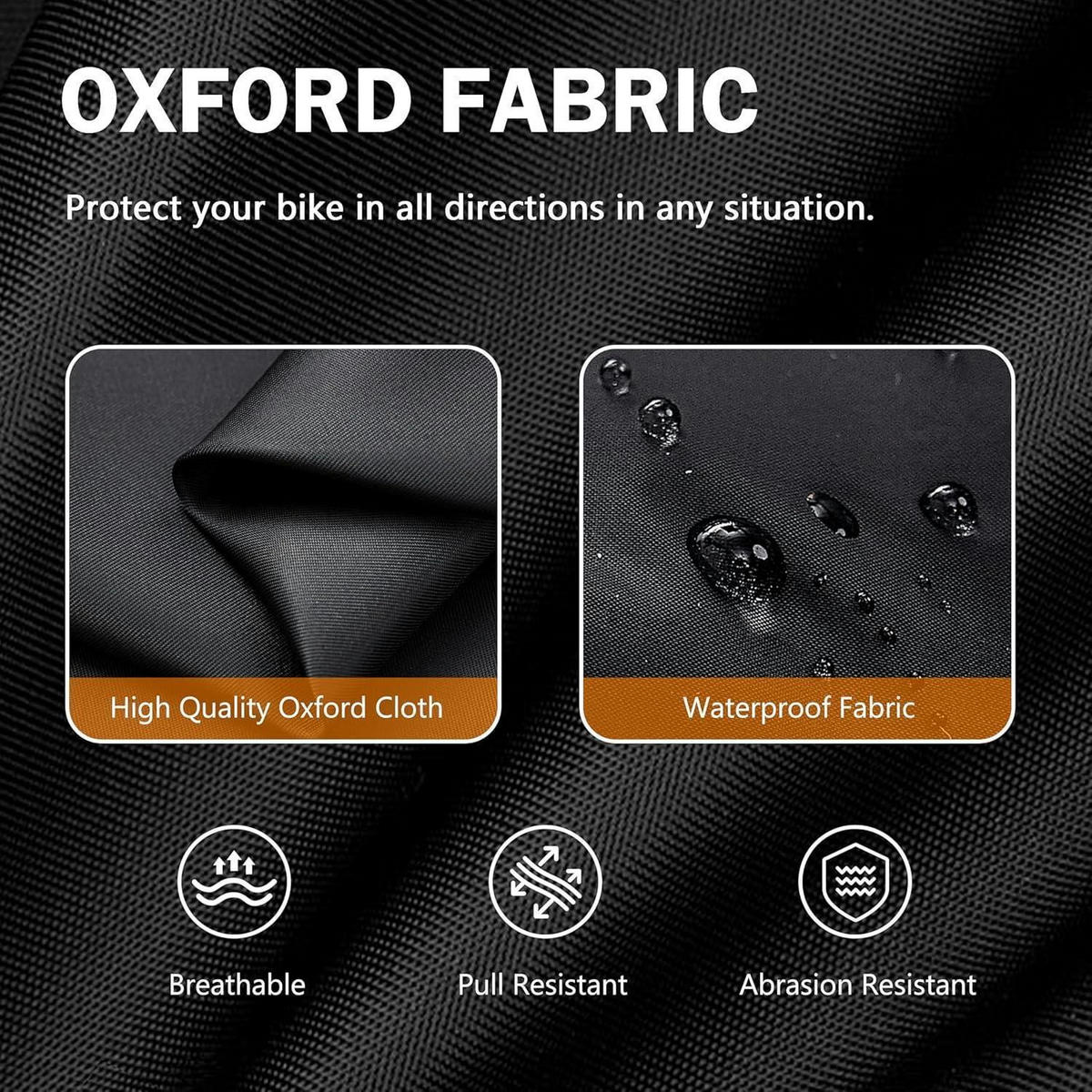 FAHRRADABDECKUNG aus 210T Oxford, wasserdicht - Multicolor, Textil (70/200/110cm)