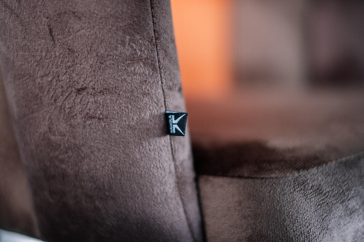 BARHOCKER JADA Braun Velvet - Dunkelbraun/Schwarz, Kunststoff/Textil (55/85/53cm) - KAWOLA