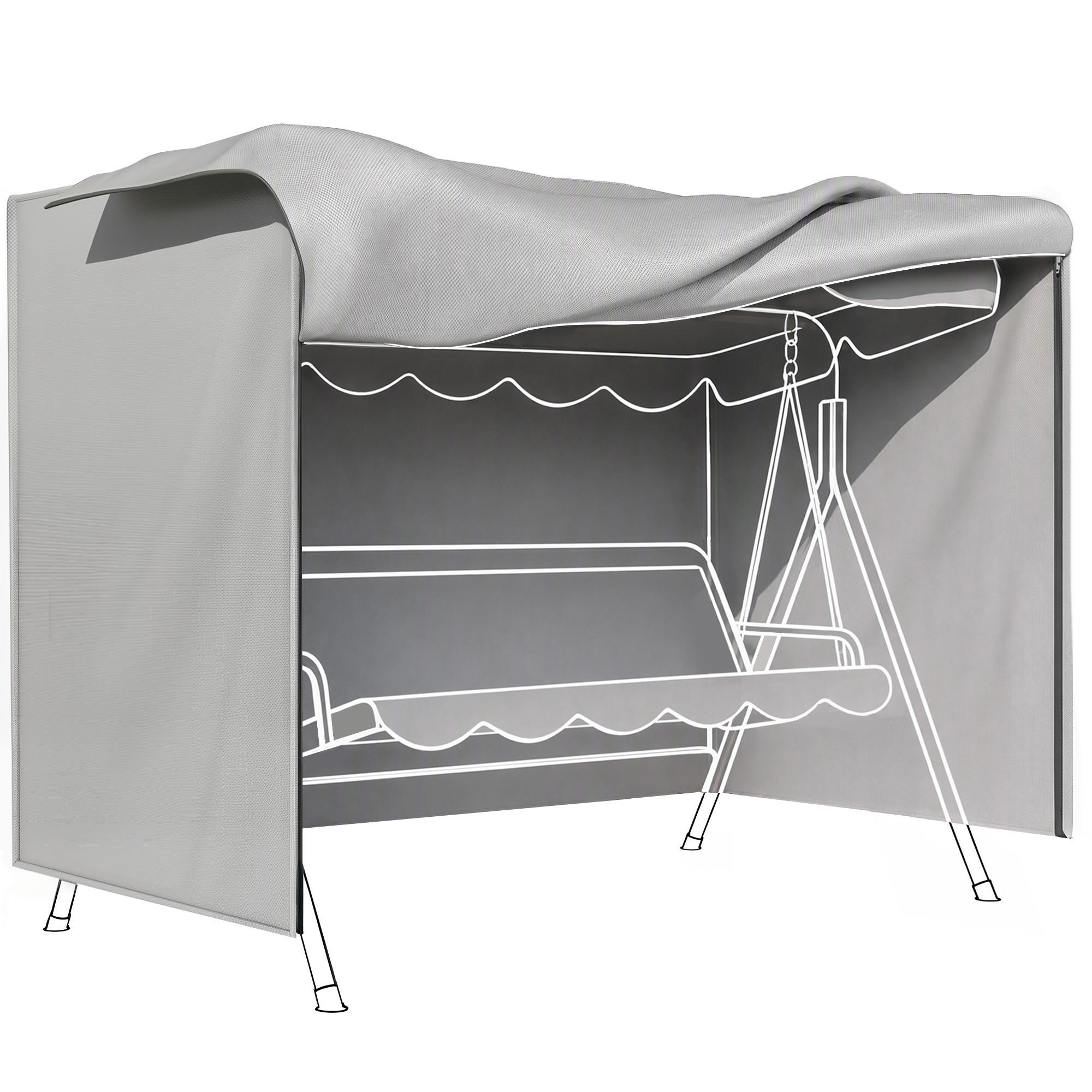XXXLutz Abdeckplane Grau 205x164x124 cm