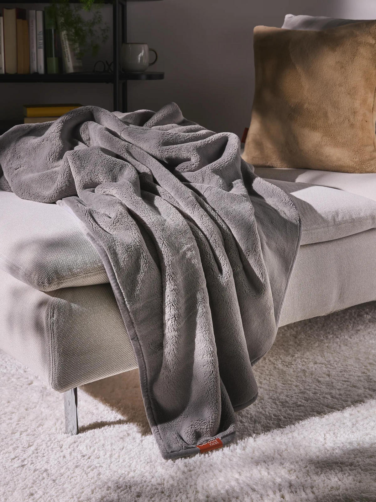 DECKE Cosi Grau 200/220 cm - Grau, Textil (200/220cm) - benuta