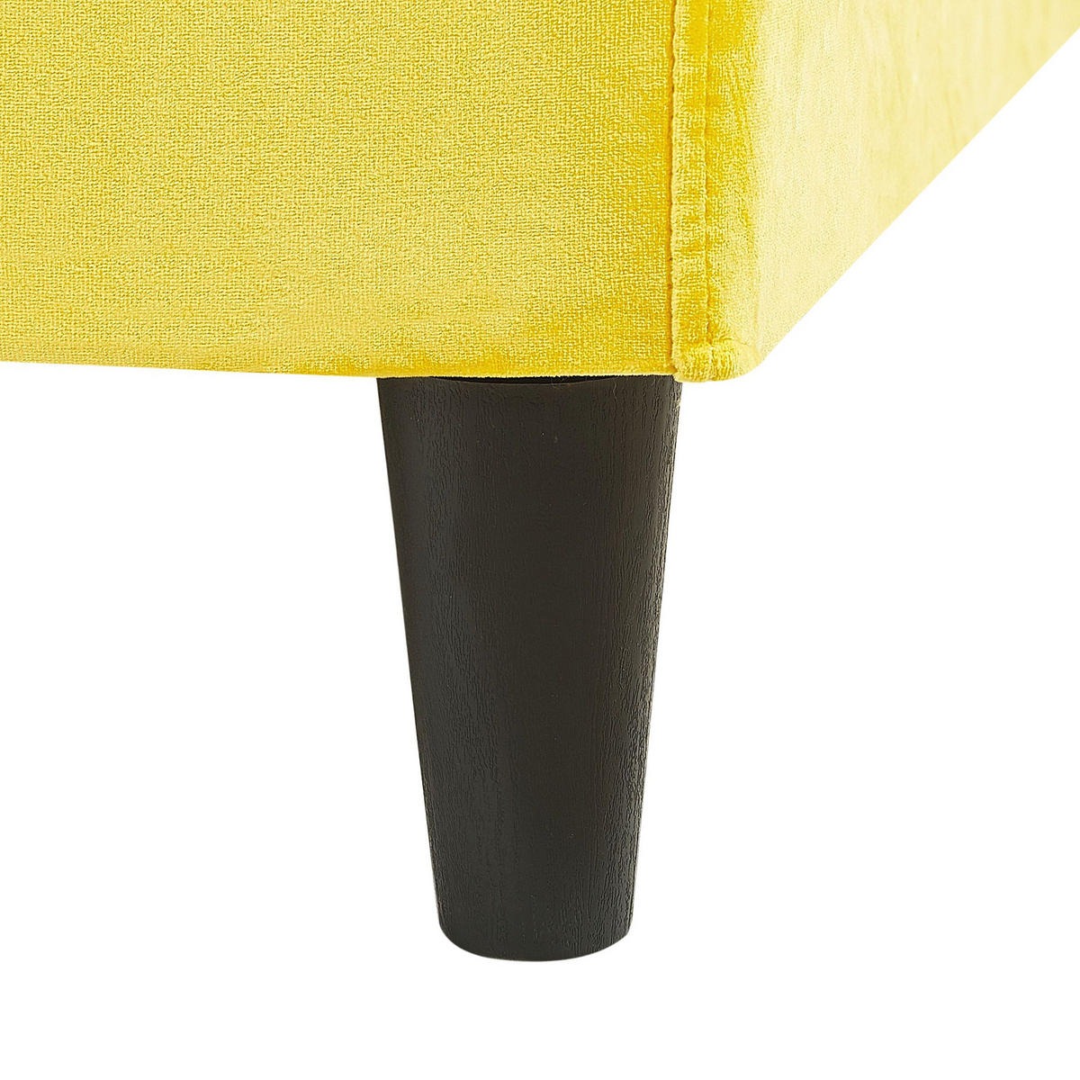 PAT TAPIȚAT 160/200cm galben Fitou - galben, material textil (160/200cm) - Beliani