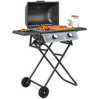 GASGRILL DE-18619 Schwarz - Schwarz, Metall (50/102/101cm) - ComfortXL