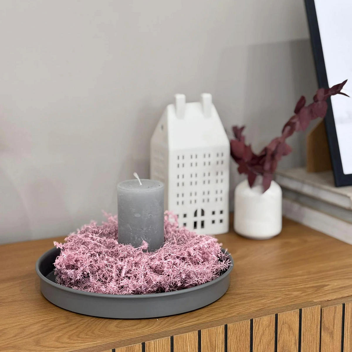 ASPARAGUSKRANZ in Rosa - Spargelkraut - 20 cm / rosa - Rosa, Naturmaterialien (20cm) - Lykke & You