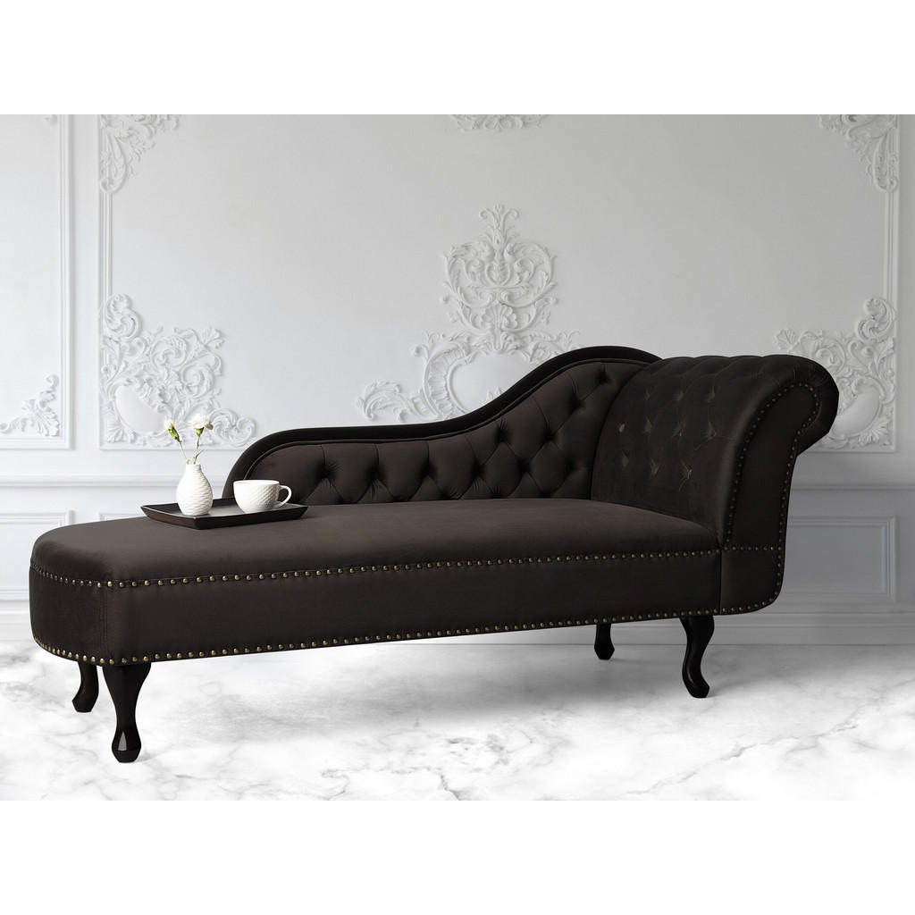 Thumbnail - Beliani Chaiselongue, Braun, Textil, 170x79x61 cm, Wohnzimmer, Sessel, Relaxliegen