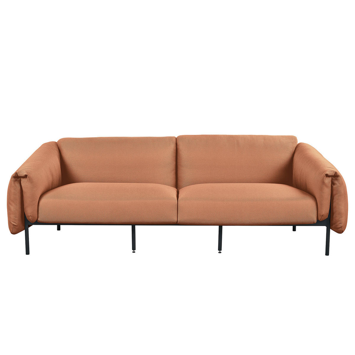 3-SITZER OUTDOOR-SOFA - Rosa, Textil/Metall (224/70/98cm) - home24