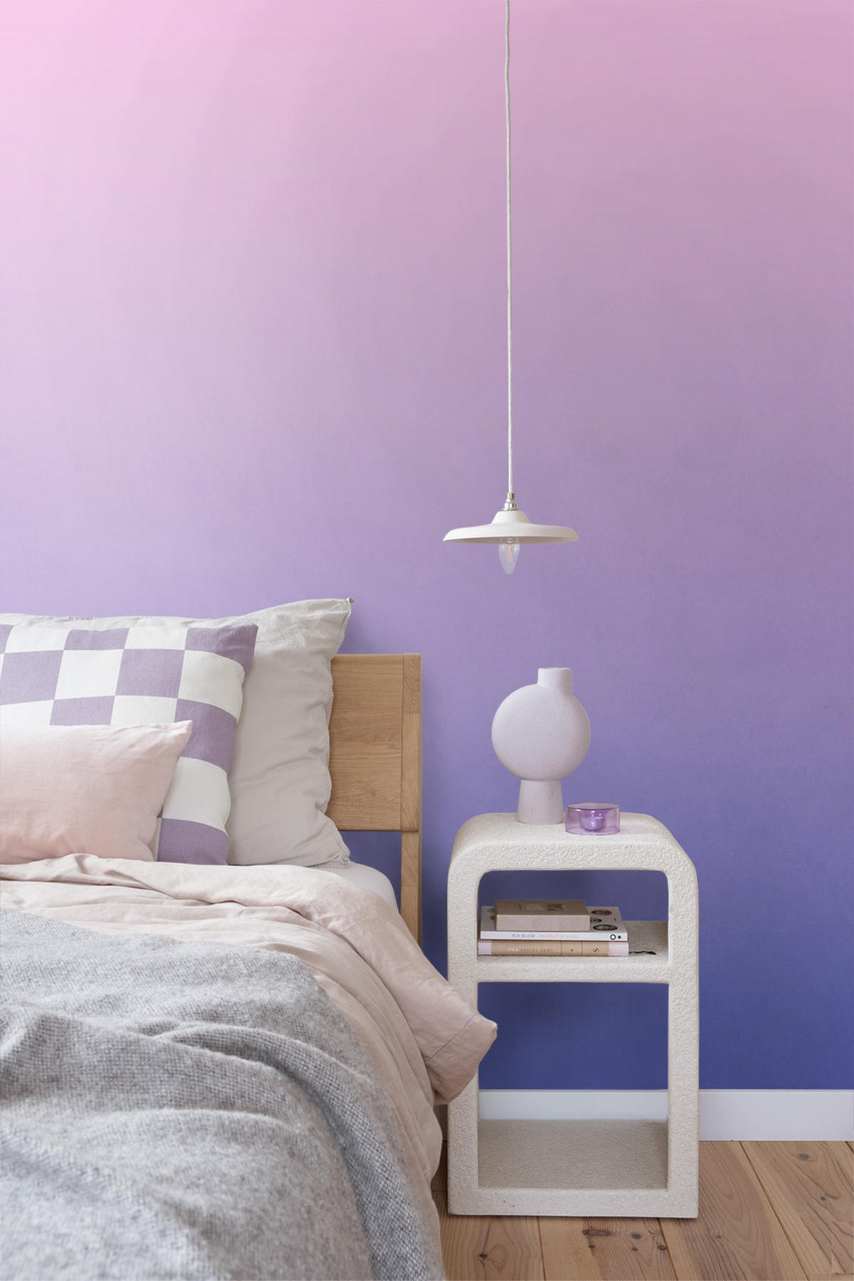 FOTOTAPETE Dip Dye-Motiv 2 x 2.79 m - Blau, Papier (200/279cm) - ESTAhome