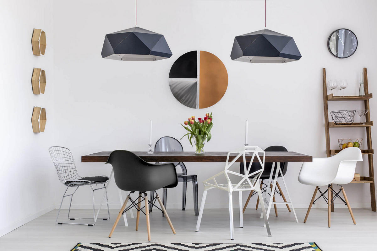 WANDDEKO Schwarz 60/60 cm - Schwarz, Metall (2/60/5cm) - KUNSTLOFT