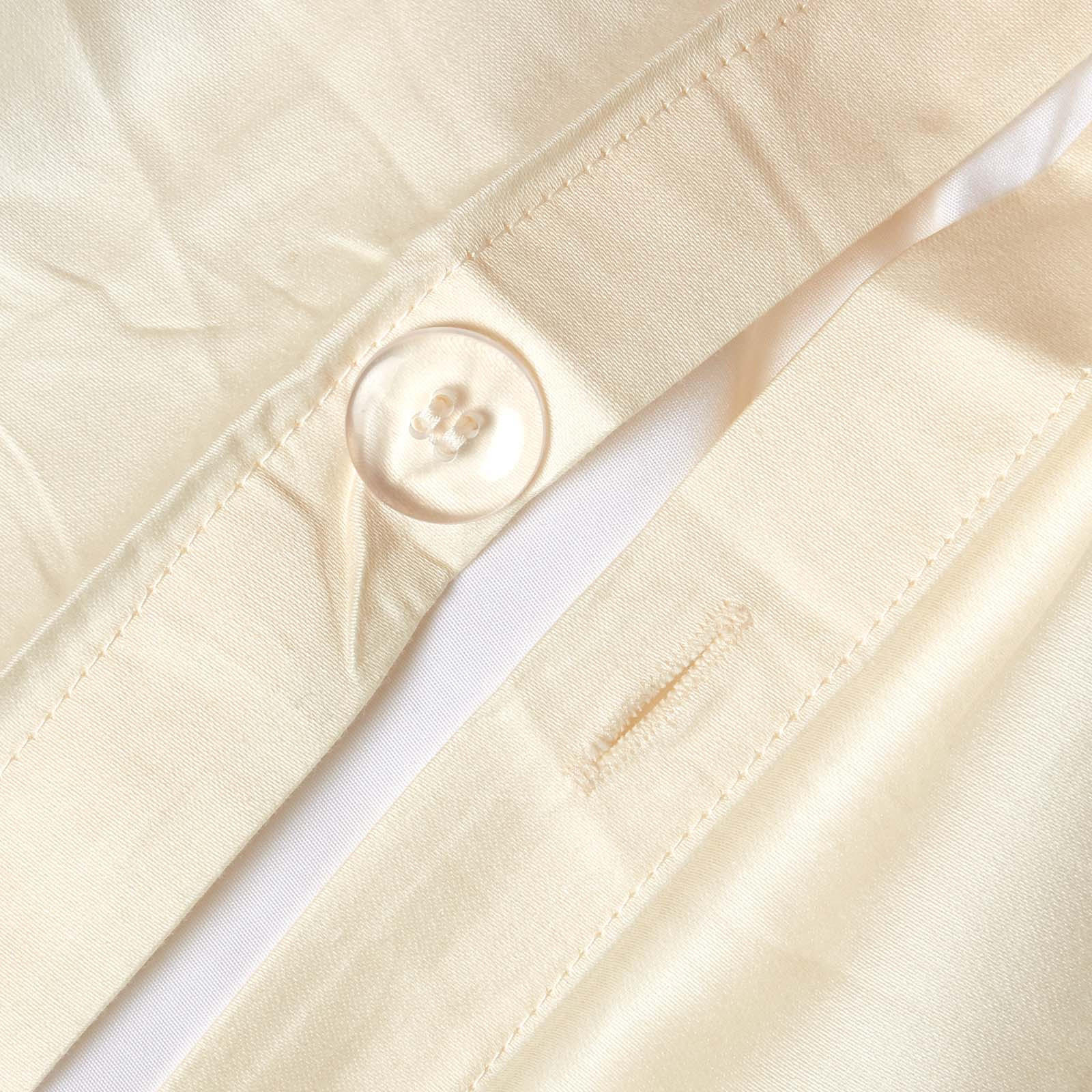Thumbnail - Homescapes Bio-Bettwäsche, Creme, Textil, Rechteckig, 260x220 cm, Oeko-Tex®, Schlaftextilien, Bettwäsche, Bettwäsche