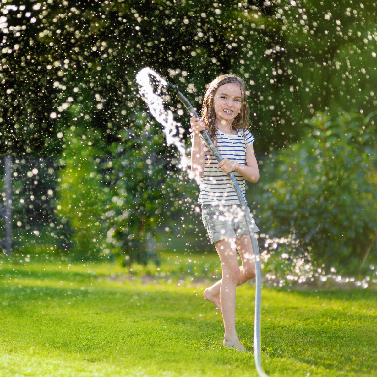 SCHLAUCHWAGEN - Braun, Kunststoff/Metall (47/80/70cm) - Relaxdays