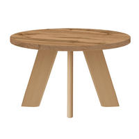 COUCHTISCH LEX Durchmesser 60 cm, Minimalistisch und zeitlos - Eiche Wotan/Wotan - Eiche Wotan, Holz (60/60/41cm) - Dekori_Interiors