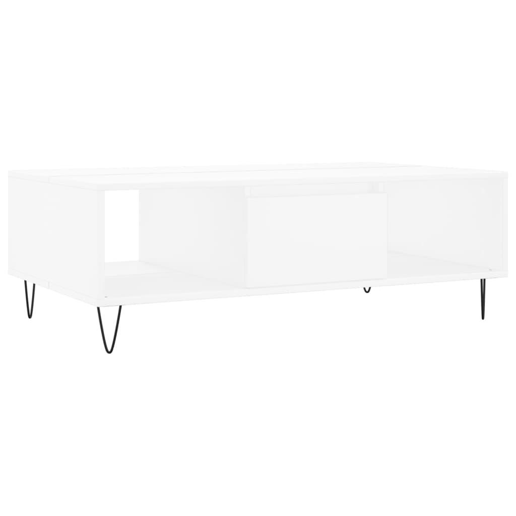 COUCHTISCH Weiß 104x60x35 cm Holzwerkstoff - Weiß, Holzwerkstoff (104/60/35cm) - furnicato