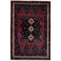ORIENTTEPPICH handgeknüpft Afshar Blau 219/148 cm Schurwolle - Blau, Textil (148/219cm) - Looma