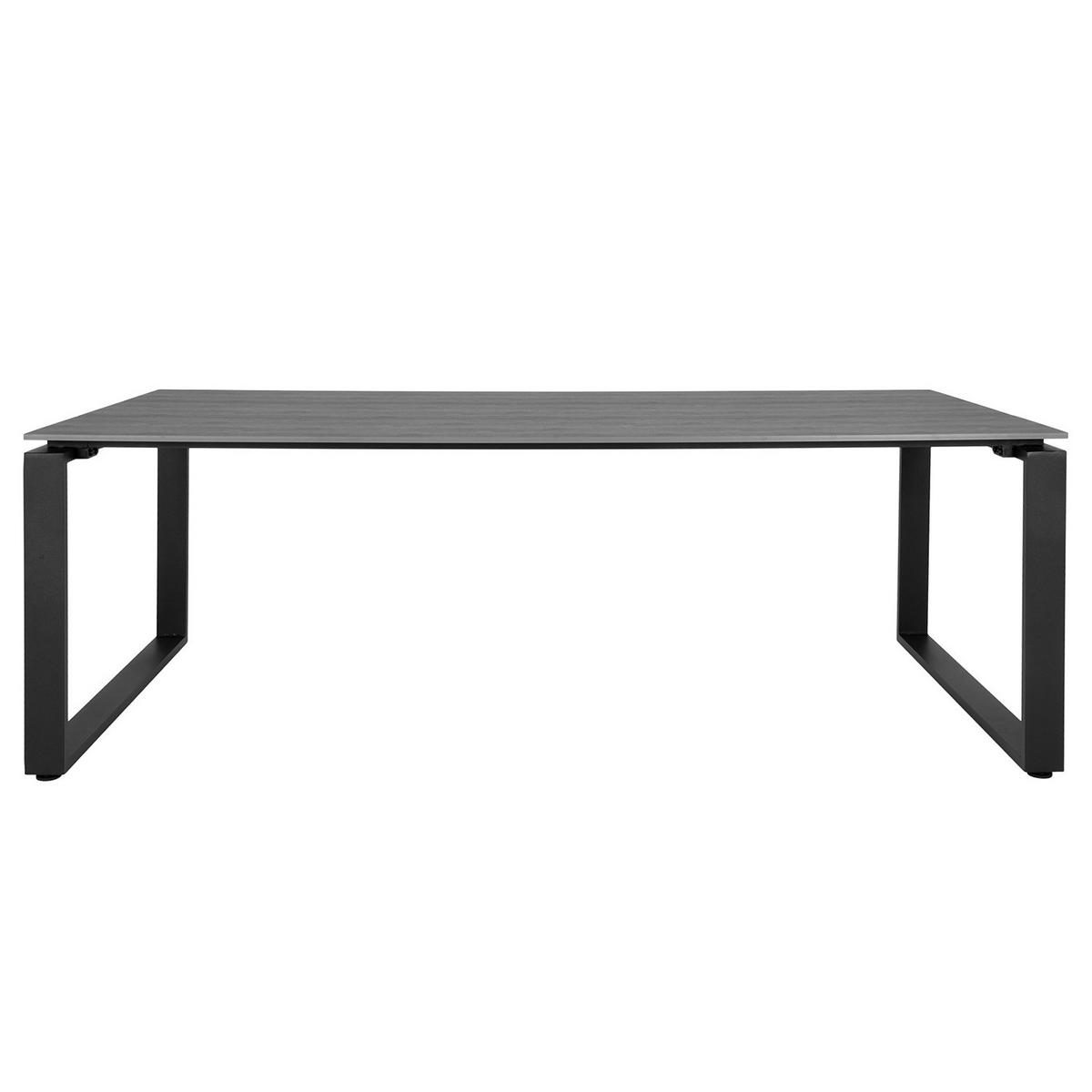 GARTENESSTISCH - Aluminium - Grau - Grau, Metall (100/220/75cm) - home24