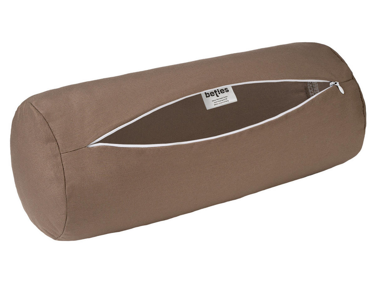 NACKENROLLENHÜLLE Wunschton deep-taupe 15/40 cm - Braun, Textil (15/40cm) - beties Heimtextil