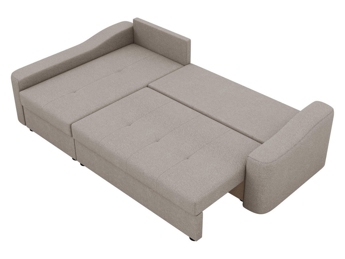 ECKSOFA Harbor, Seite: Rechts - Schwarz/Naturfarben, Holz/Kunststoff (253/148cm) - MIRJAN24