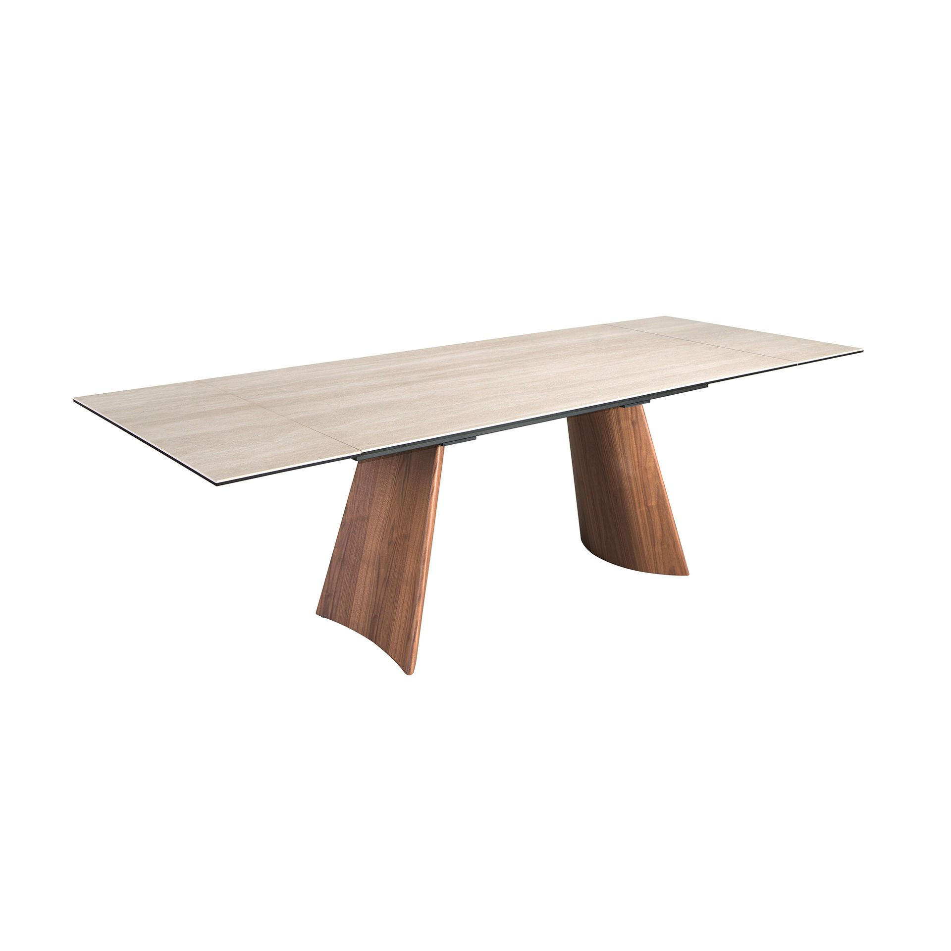 ESSTISCH Rechteckig Sand Walnuss 180/100/76 cm - Beige, Stein (100/180/76cm) - ANGEL CERDA