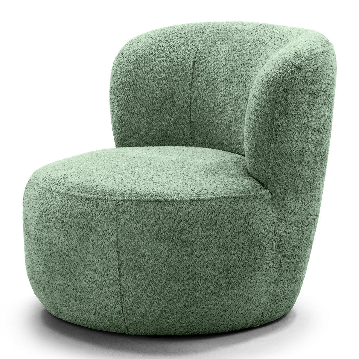 SESSEL - Pastellgrün/Schwarz, Kunststoff/Textil (78/75/84cm) - home24