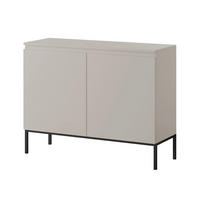 KOMODA Bemmi béžová 100 cm - černá/béžová, kov/kompozitní dřevo (100/75.5/35cm) - Selsey