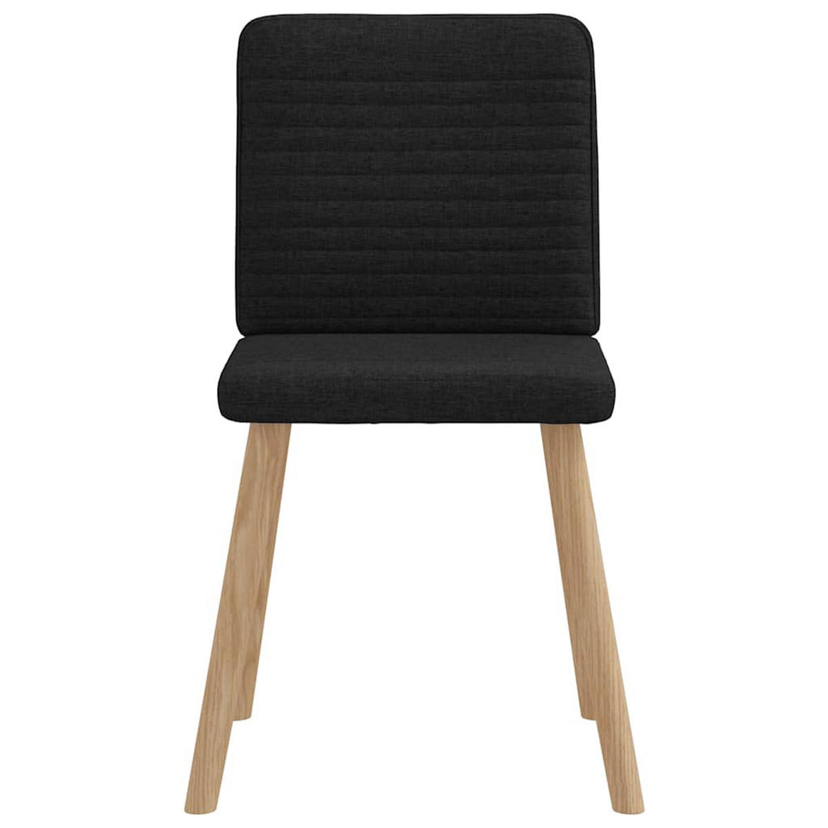 ESSZIMMERSTÜHLE 2 Stk. Schwarz Stoff 45*54*86cm - Schwarz, Metall (45/86/54cm) - ZMH
