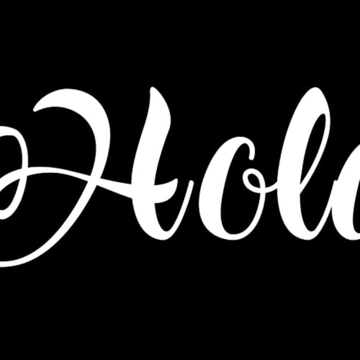 POSTER Set mit 4 Hallo TypografieStil A3 Rahmenlos - Klar, Papier (29.7/3cm) - Nacnic