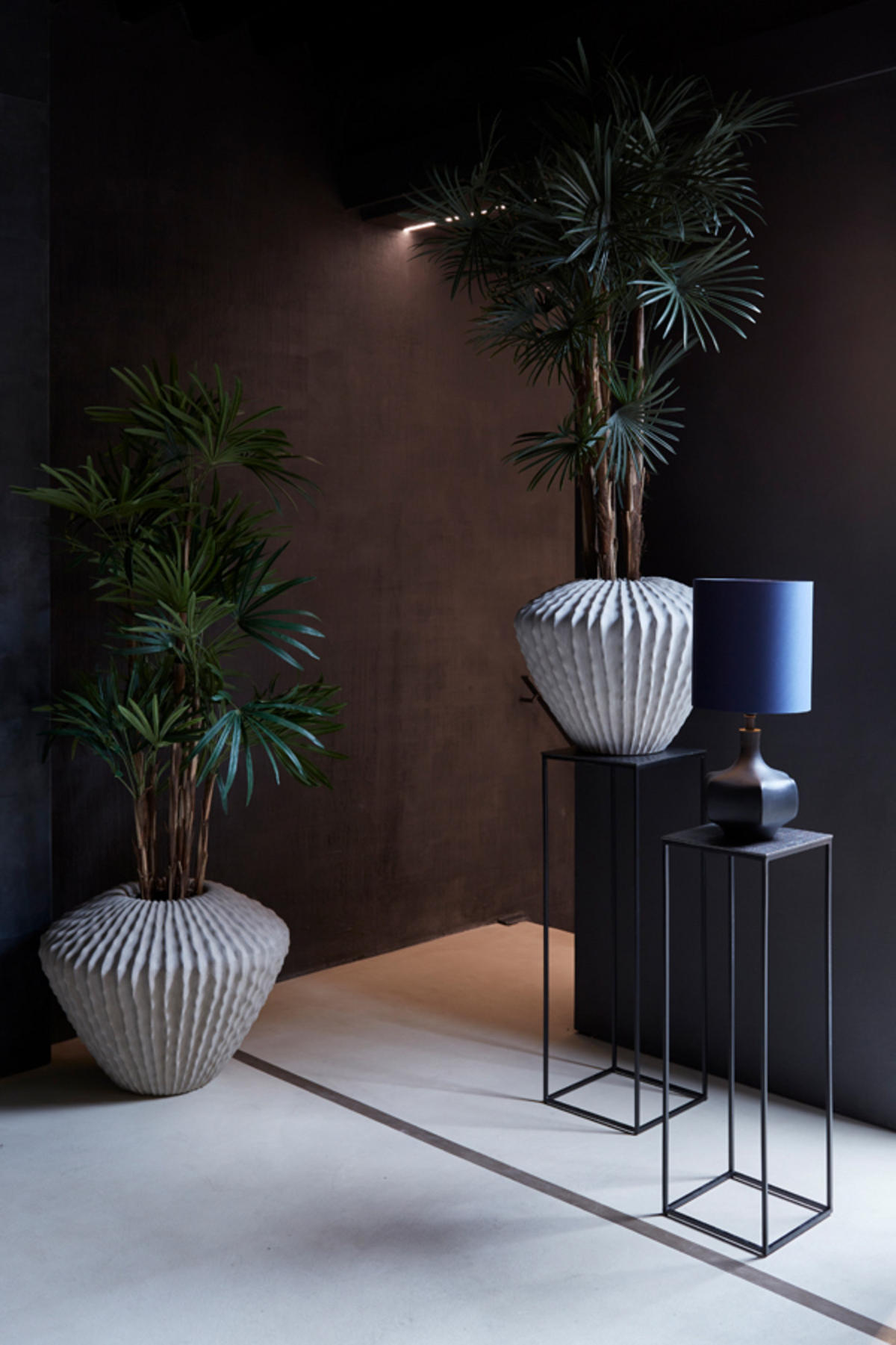 VASE Kakteen Braun Ø55/45 cm - Braun, Kunststoff (45cm) - Light & Living