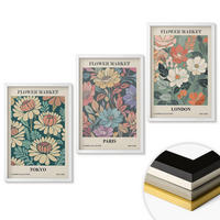 WANDBILDER 3er-Set - 40x60 cm Weißer Rahmen - Blumenposter Tokio Paris London - Weiß, Kunststoff (40/60cm) - ArtPrintCave
