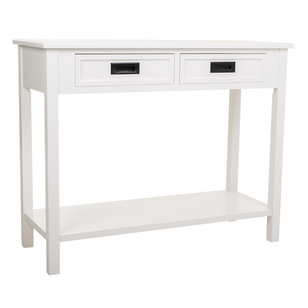 KONSOLENTISCH aus Holz, weiß, 100x40x80cm - Weiß, Holz (40/100/80cm) - Wanderlust