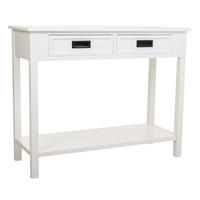 KONSOLENTISCH aus Holz, weiß, 100x40x80cm - Weiß, Holz (40/100/80cm) - Wanderlust