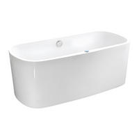 LED-WHIRLPOOL Badewanne - 1 Person - 155 L - Weiß - SIRGAO - Weiß, Kunststoff (150/56/75cm) - Vente-Unique