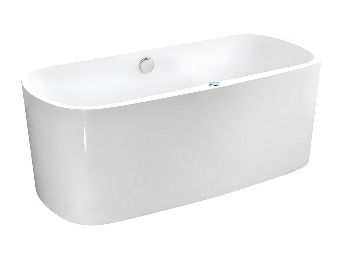 LED-WHIRLPOOL Badewanne - 1 Person - 155 L - Weiß - SIRGAO - Weiß, Kunststoff (150/56/75cm) - Vente-Unique