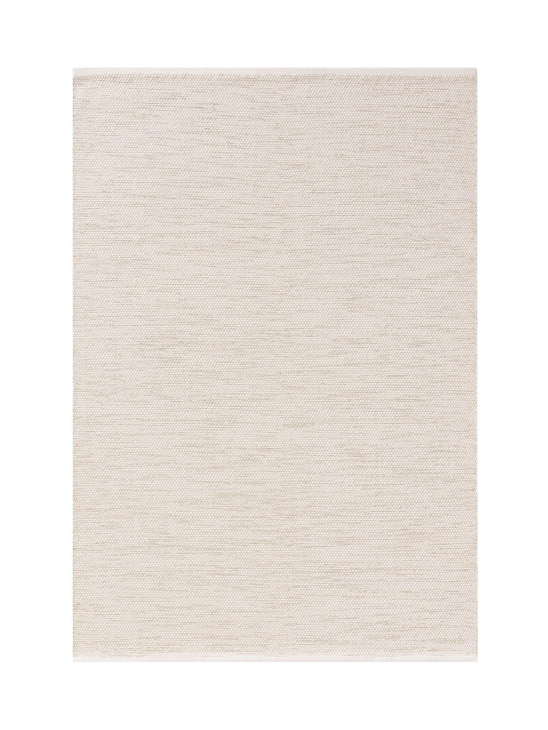 BAUMWOLLTEPPICH Ron handgewebt 160x230 cm - Creme, Naturmaterialien/Textil (160/230cm) - benuta