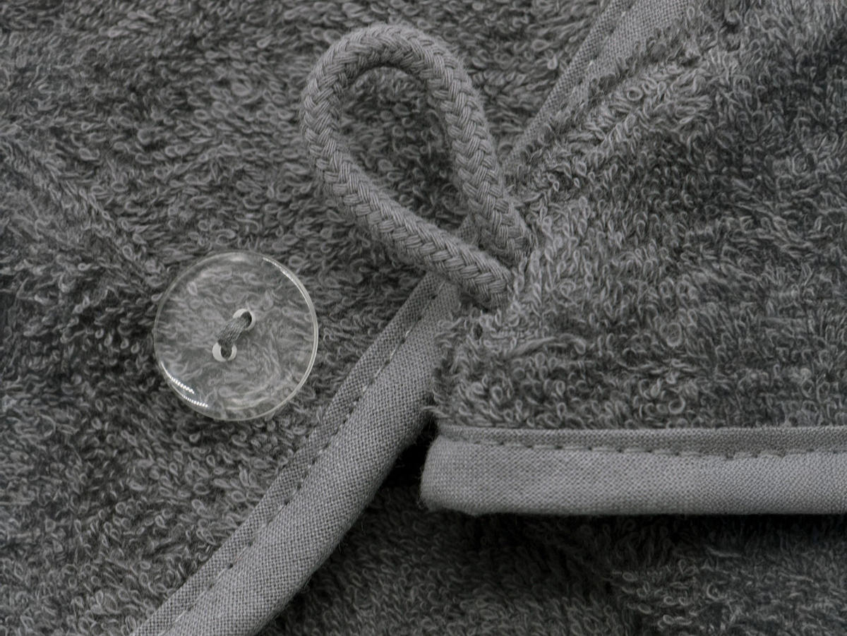 HAARTURBAN, 23x64 cm, 100% Baumwolle, Grau - Grau, Textil (23/64cm) - Zollner