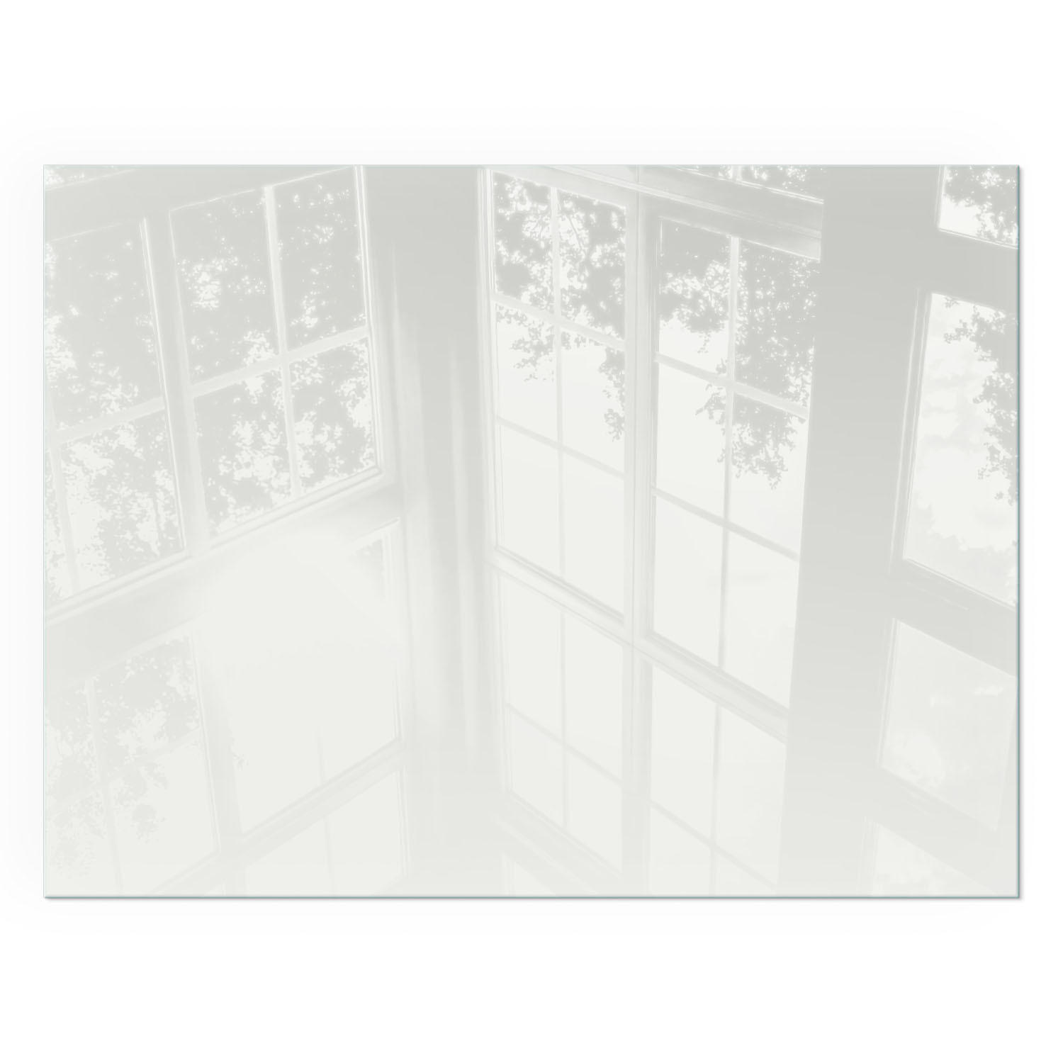 GLASPLATTE für Kamin 80x60 cm - Grau, Glas (80/60/0.4cm) - TULUP