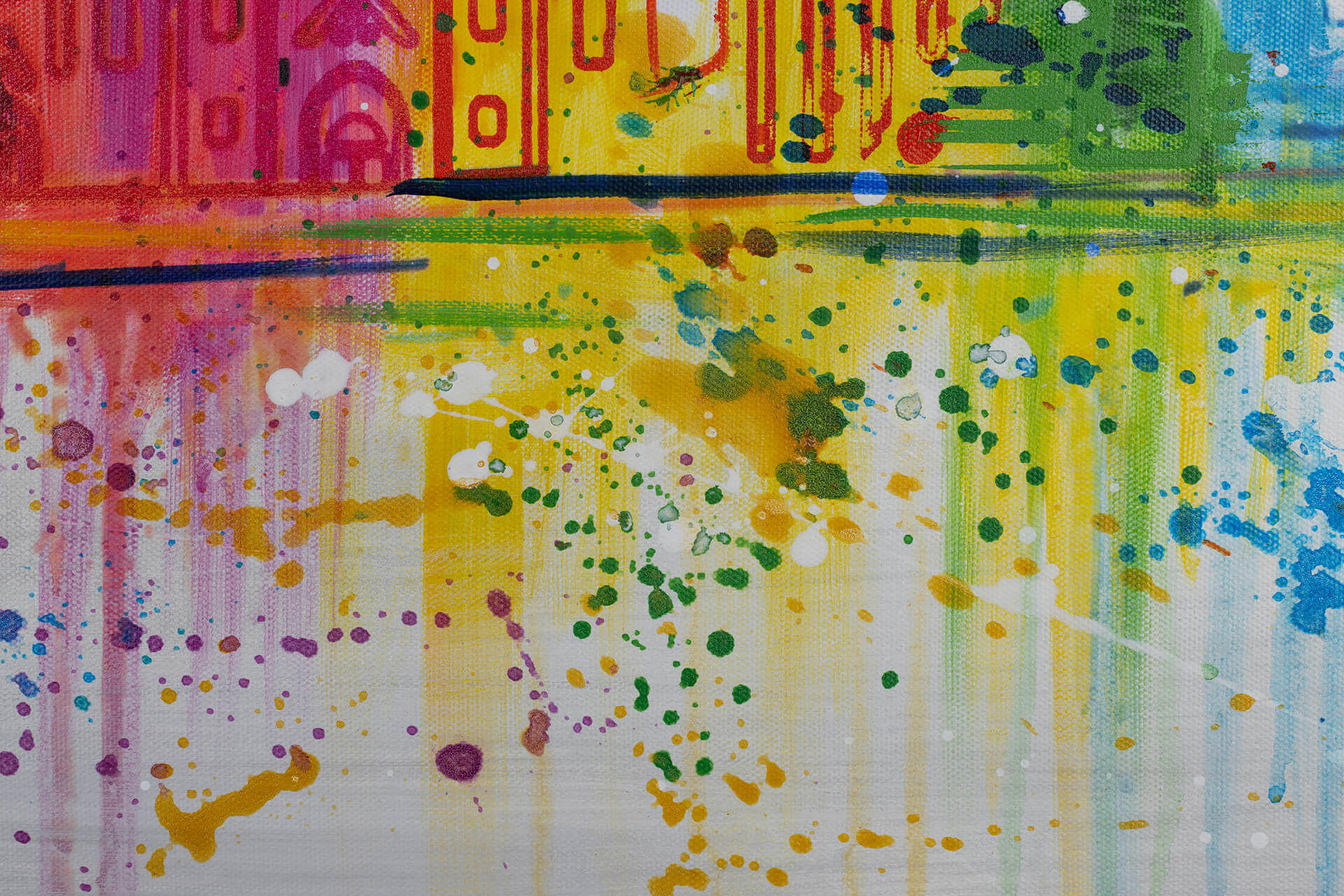 ACRYLBILD HANDGEMALT 120/60 cm - Multicolor/Grau, Holz/Textil (2/60cm) - KUNSTLOFT