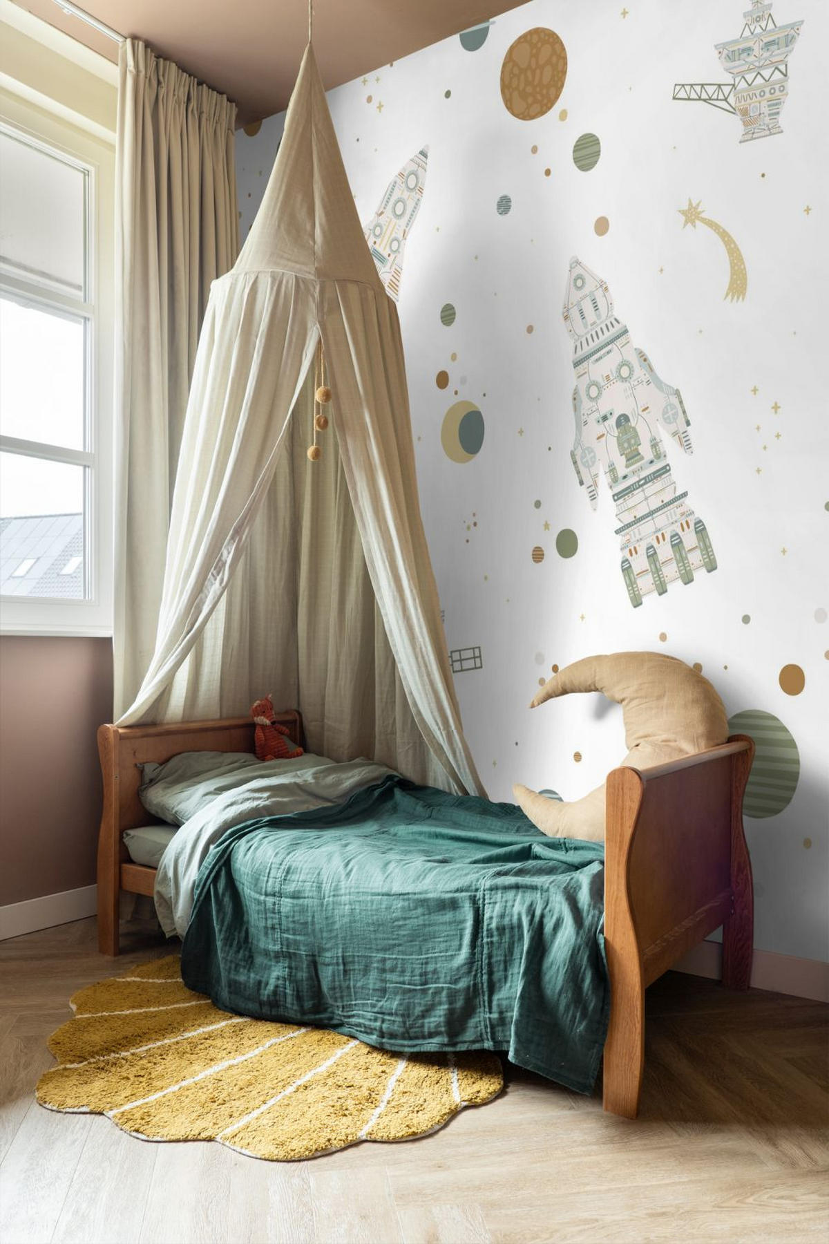 FOTOTAPETE Weltraum 2.5 x 2.79 m - Weiß, Papier (250/279cm) - ESTAhome