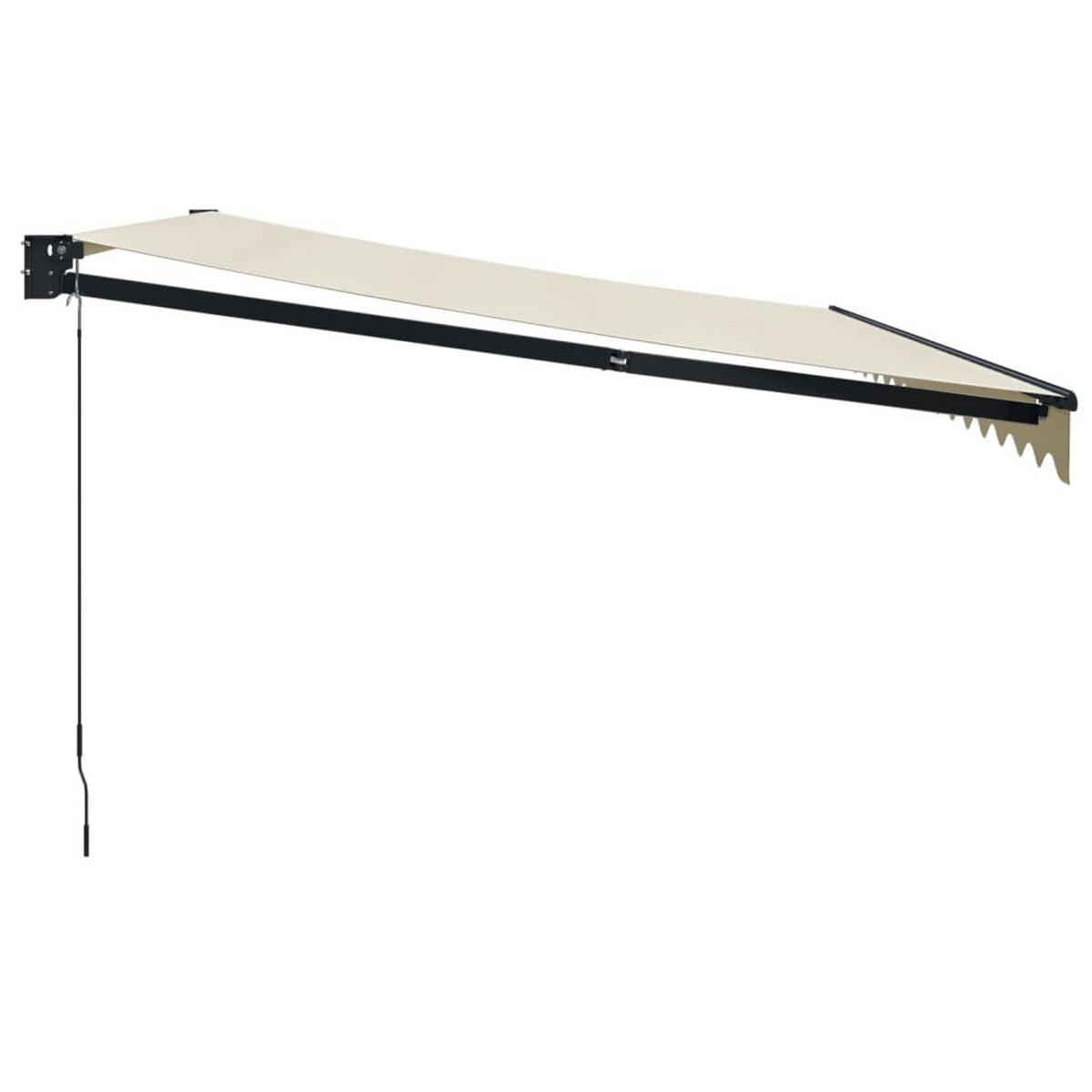 MARKISE Einziehbar Creme 4x3 m Stoff und Aluminium - Creme, Textil (400/1/300cm) - furnicato