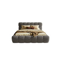 POLSTERBETT Wea 140x200 cm, Grau - Grau, Textil (140/200cm) - Fedve