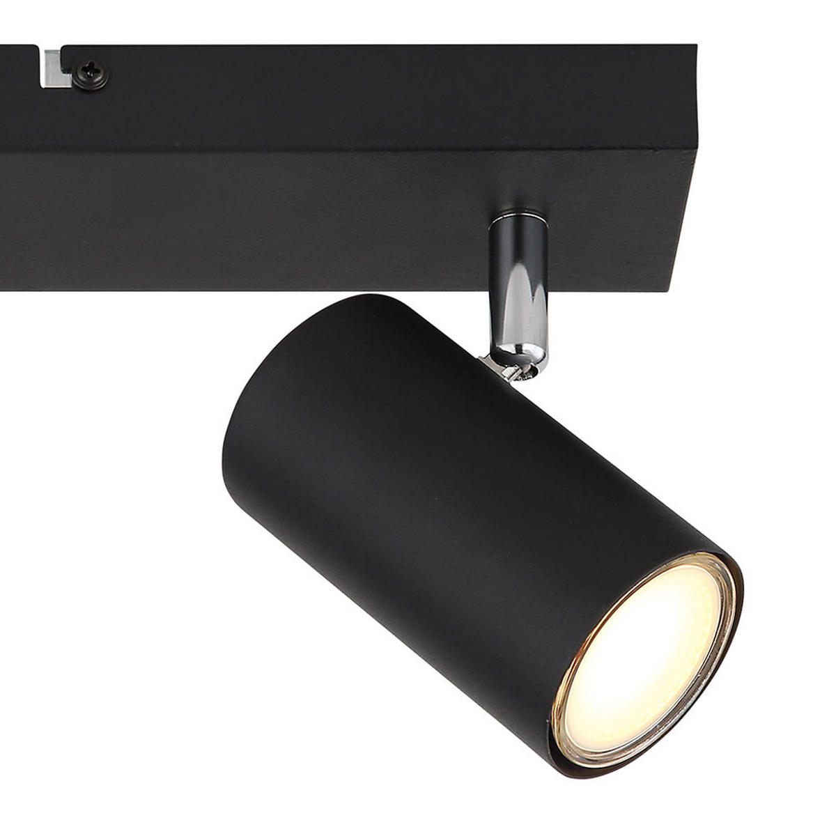 DECKENLEUCHTE Metall Schwarz matt - Schwarz, Metall (26/6/12cm) - Globo Lighting