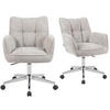 BÜROSTUHL Mika-Tabea - Chromfarben/Hellgrau, Textil/Metall (59/81/66cm) - DUBI Möbel