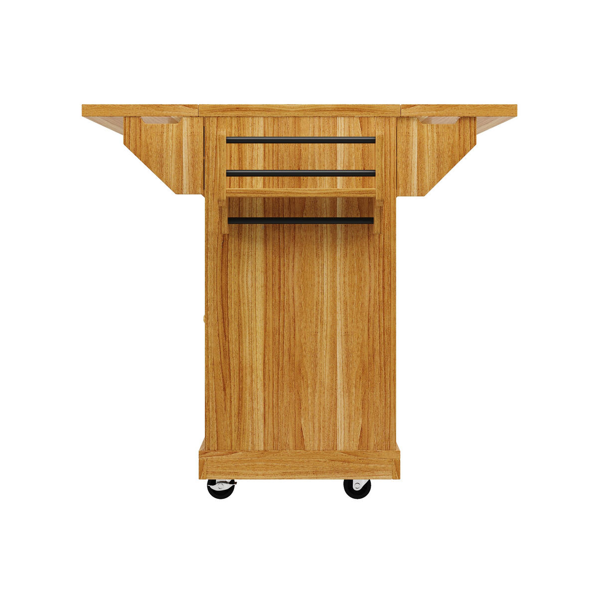 KÜCHENINSEL Weinregal Stauraum Dunkelbraun - Dunkelbraun, Holzwerkstoff (142.5/95/80cm) - FLIEKS