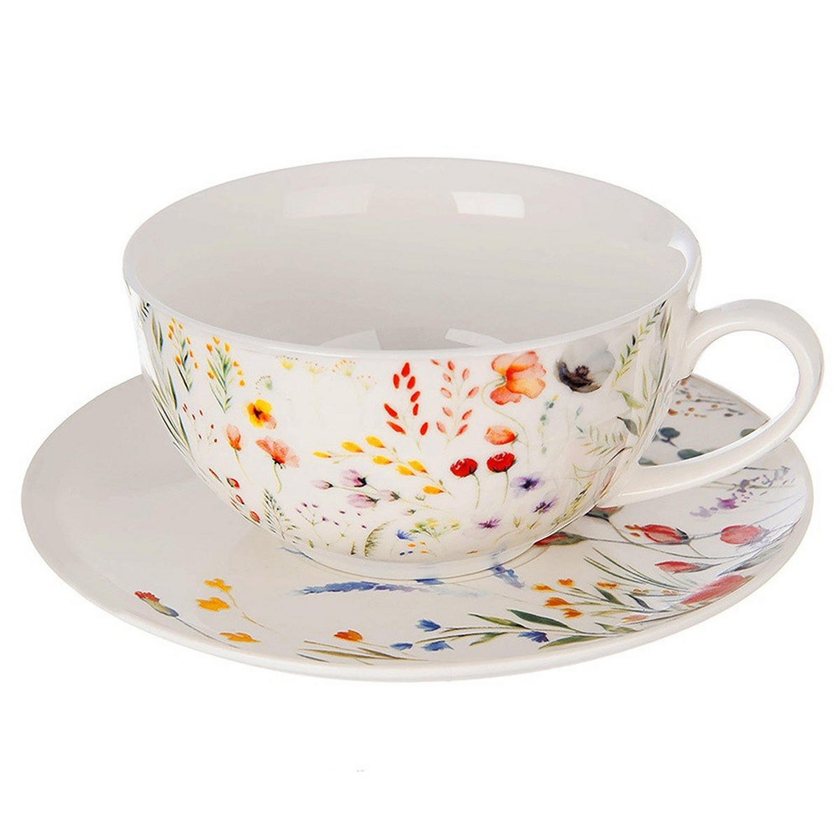 TEEKANNE Porzellan Maki mit Tasse 3-teilig - Creme, Keramik (0.28L) - Orion 