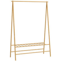 GARDEROBENSTÄNDER Bambus, 116 x 43,5 x 160 cm, Naturholz - Naturfarben, Naturmaterialien (43.5/160/116cm) - HOMCOM