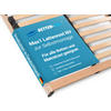 MAX NV MZV – Lattenrost zur Selbstmontage mit 28 Leisten, durchgehender Holm, TÜV SÜD GS, Größe: 80x220 - Weiß, Holz (80/220cm) - Betten-ABC