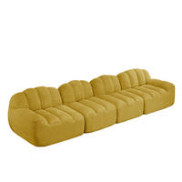 SOFA modular frameless Gelb - Gelb, Kunststoff (104/79/366cm) - Meubliv
