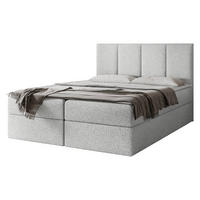 BOXBETT Rebos Boucle - H3 - Hellgrau, Holz/Textil (180/200cm) - MIRJAN24