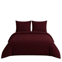 BETTWÄSCHE 3-teilig 200/200 cm UNI DUNKELROT - Dunkelrot, Textil (200/200cm) - ROLFNERS