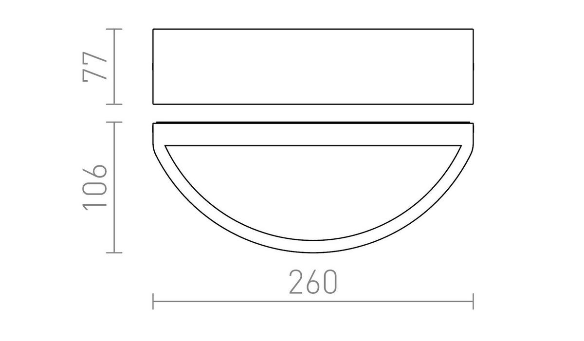 AUSSENLEUCHTE LESA Silbergrau 26 W IP54 - Grau, Metall (106/26/77cm) - Rendl