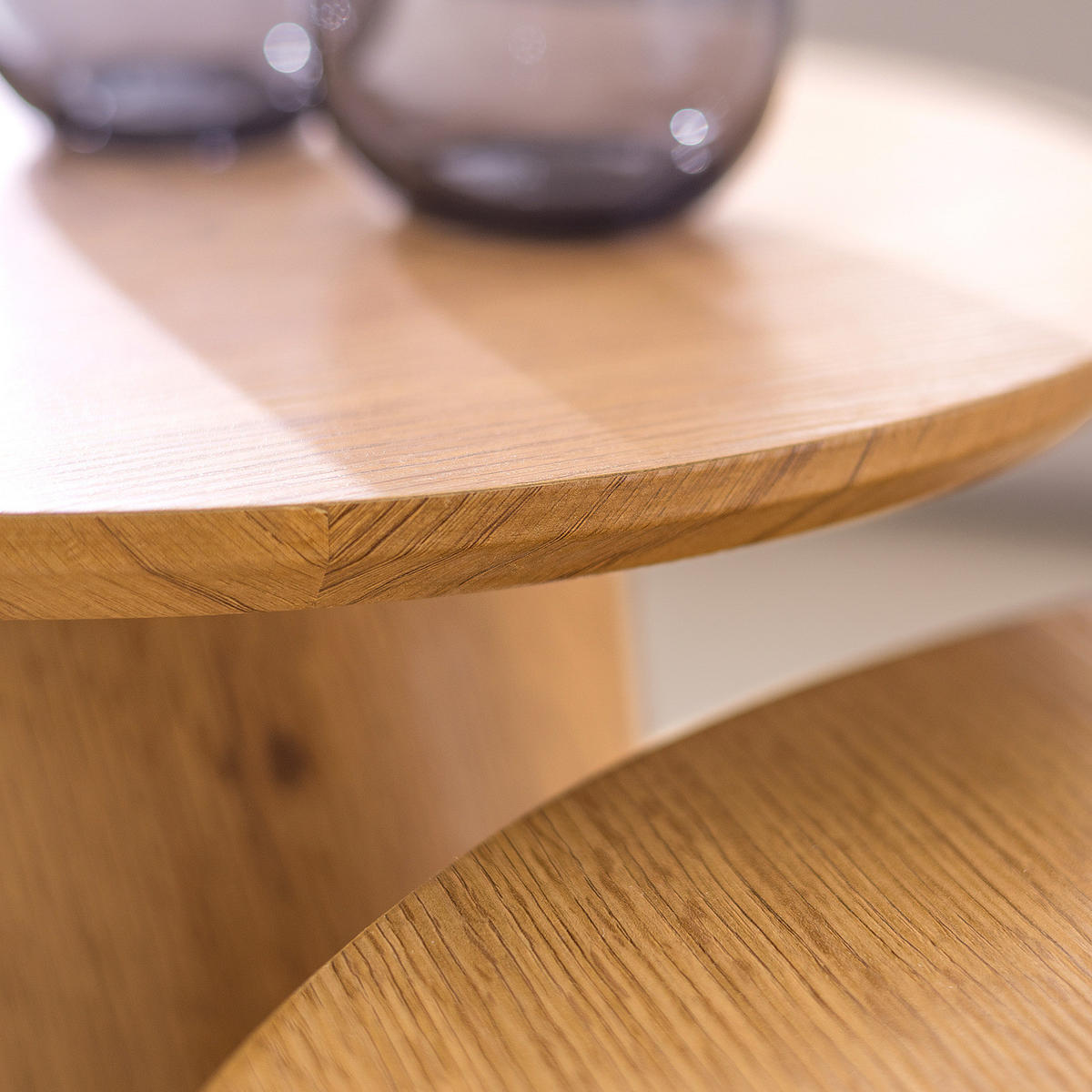 COUCHTISCH-SET - 2-teilig - Eichefarben, Holzwerkstoff (60/60/37cm) - home24
